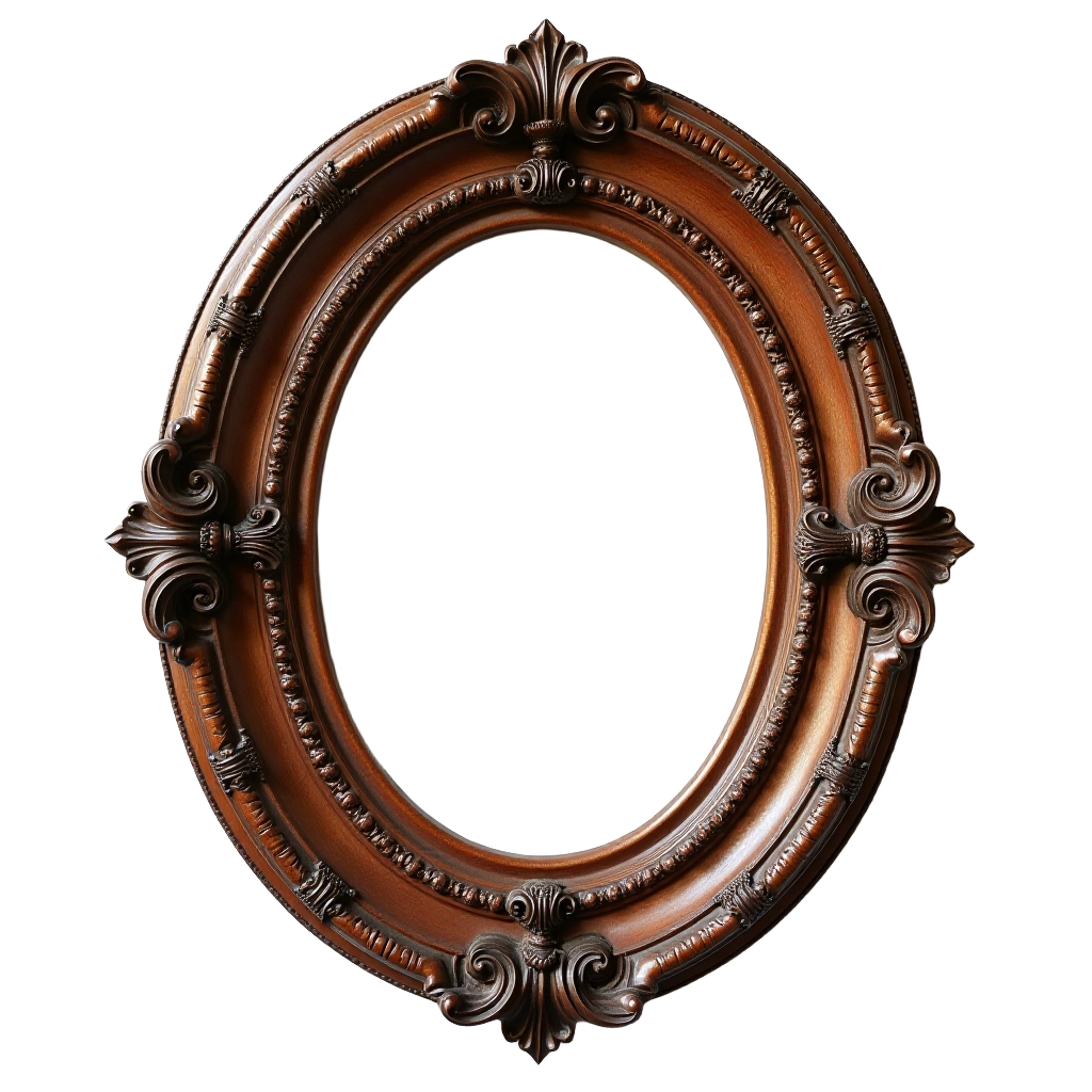 Elegant Oval Picture Frame